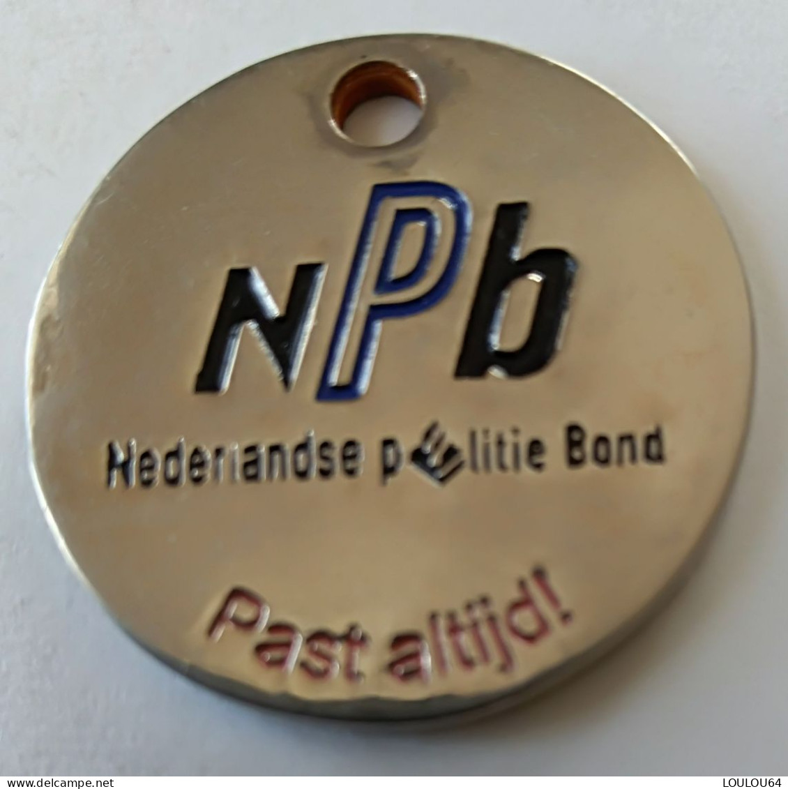 Jeton De Caddie - NPB - Nederlandse Politie Bond - PAYS BAS - En Métal - (1) - - Einkaufswagen-Chips (EKW)