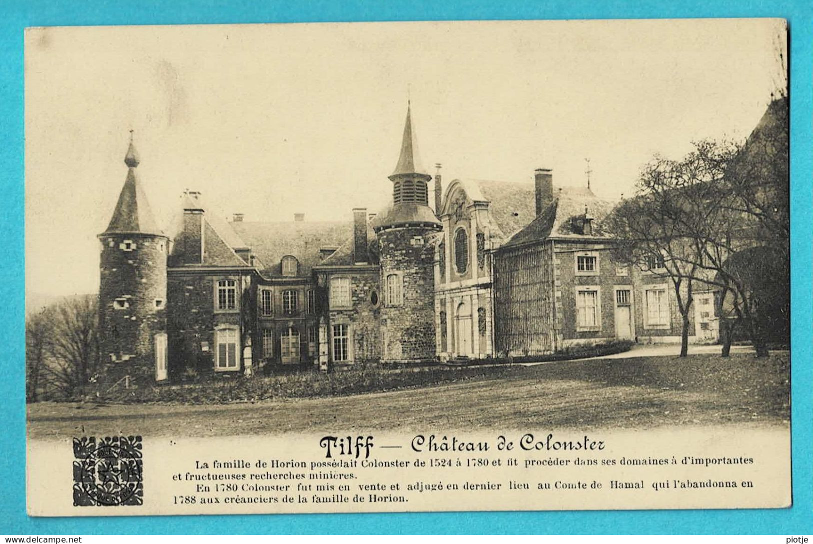 * Tilff (Esneux - Liège - La Wallonie) * Chateau De Colonster, Kasteel, Famille De Horion, Schloss, Castle - Esneux