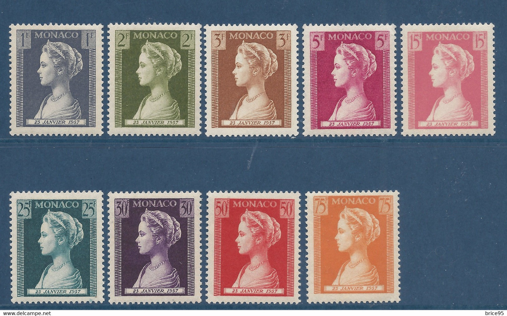 Monaco - YT N° 478 à 486 ** - Neuf Sans Charnière - 1957 - Nuevos