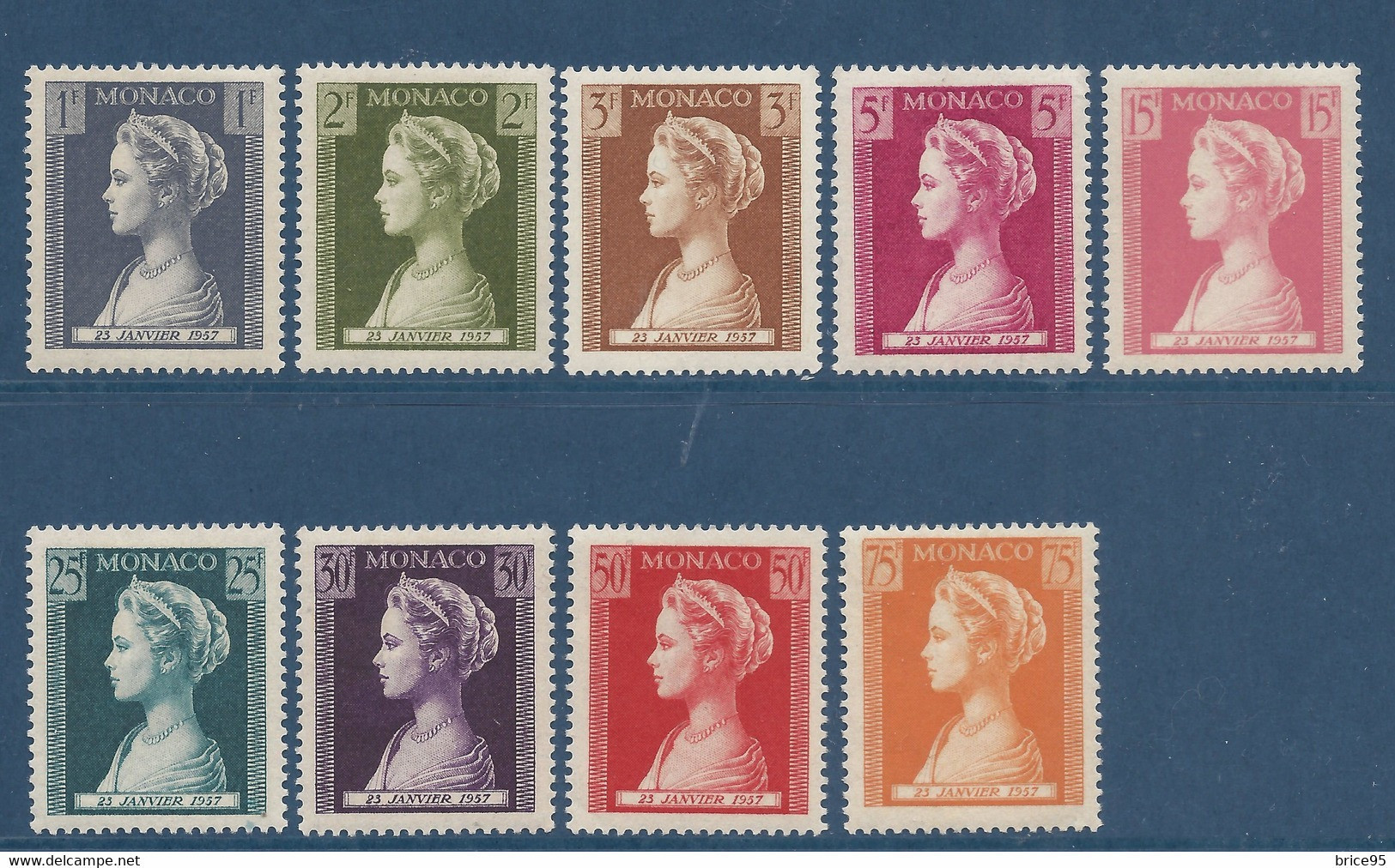 Monaco - YT N° 478 à 486 ** - Neuf Sans Charnière - 1957 - Unused Stamps