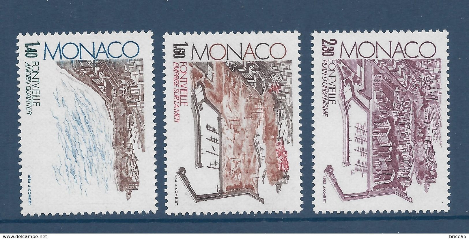 Monaco - YT N° 1324 à 1326 ** - Neuf Sans Charnière - 1982 - Ungebraucht