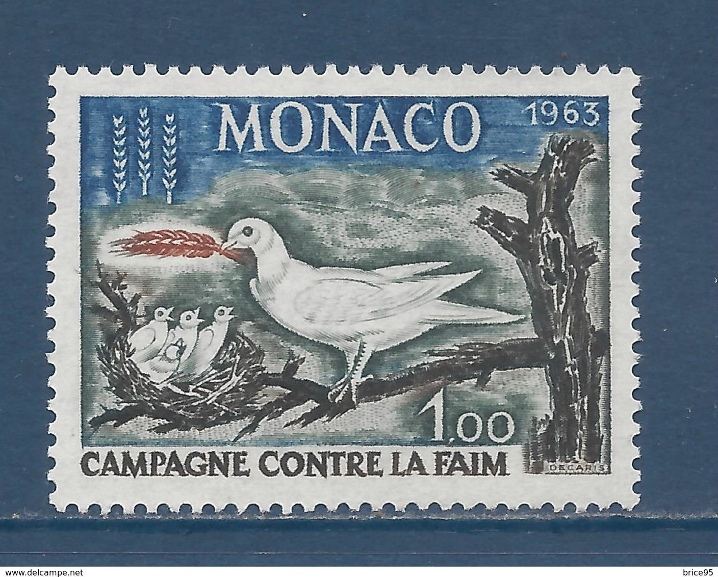 Monaco - YT N° 611 ** - Neuf Sans Charnière - 1963 - Unused Stamps