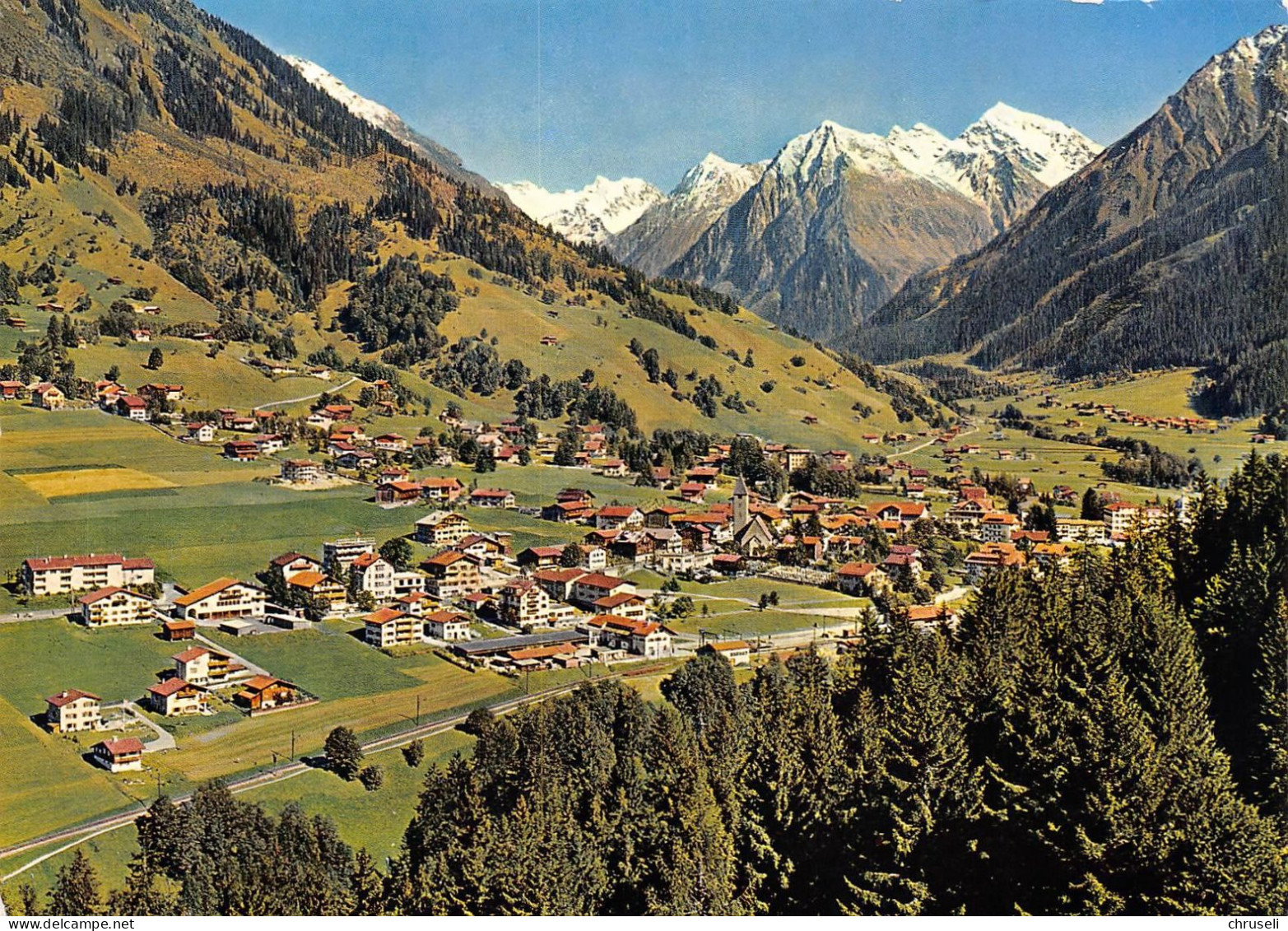 Klosters Color Fliegeraufnahme - Klosters