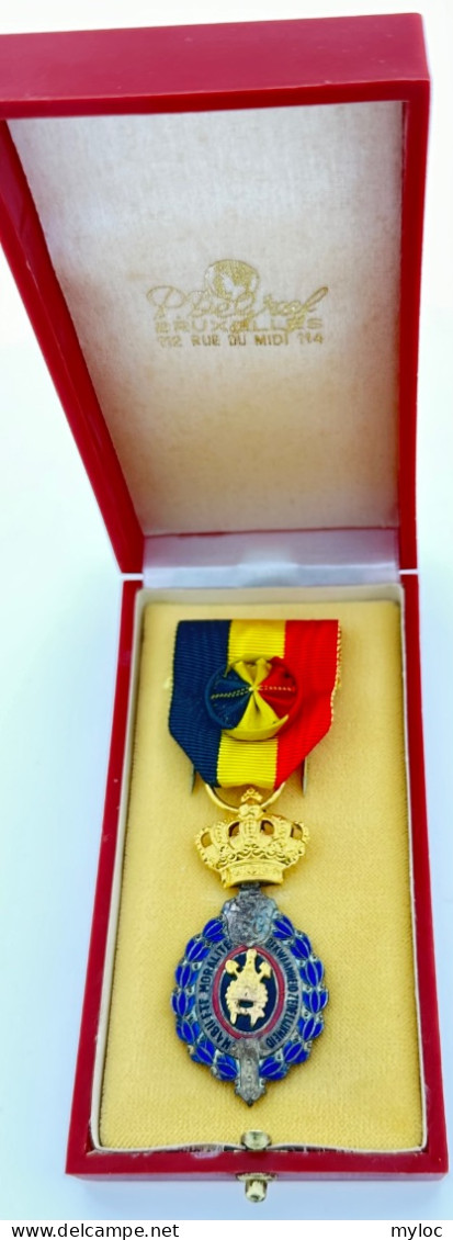 Médaille Décoration Civile. Habileté Moralité. Avec Rosace Et écrin - Firma's