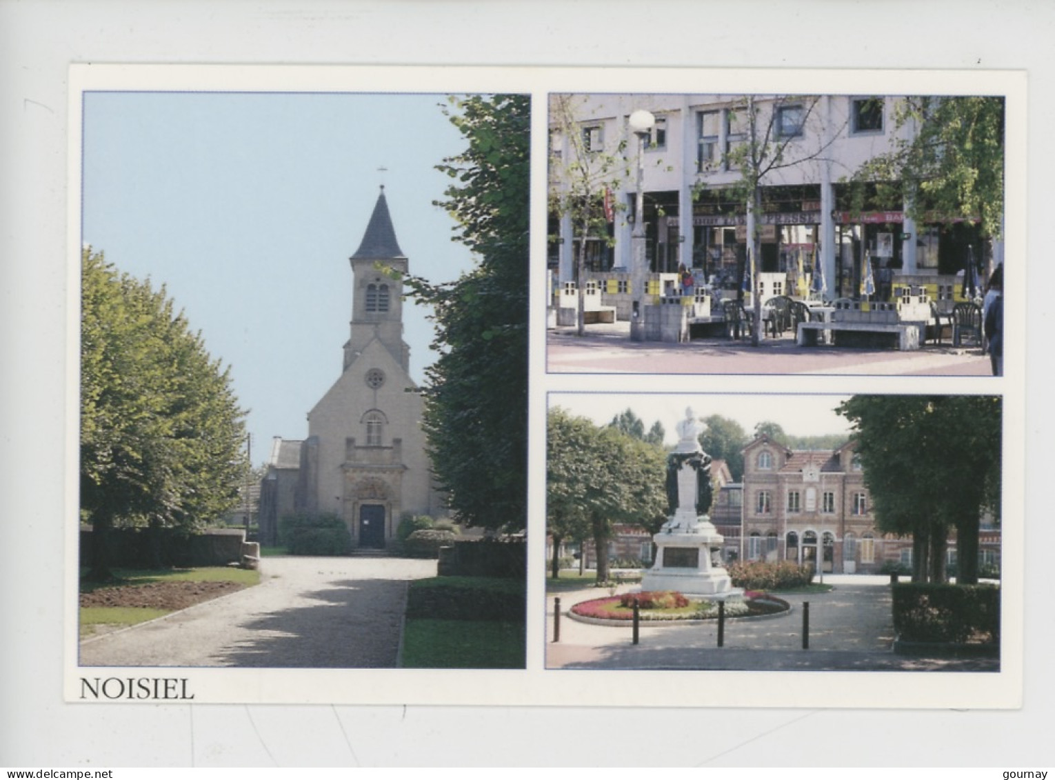 Noisiel Multivues : église Du Vieux Pays, Gnty-Presse, Place Luzard Et Place Mairie (877/09/1996 Dataplume) - Noisiel