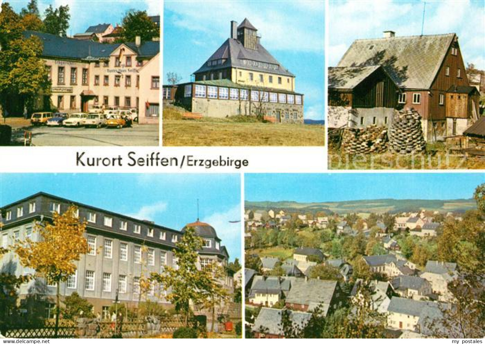 73155374 Seiffen Erzgebirge HOG Buntes Haus Schwartenbergbaude Freilichtmuseum R - Seiffen