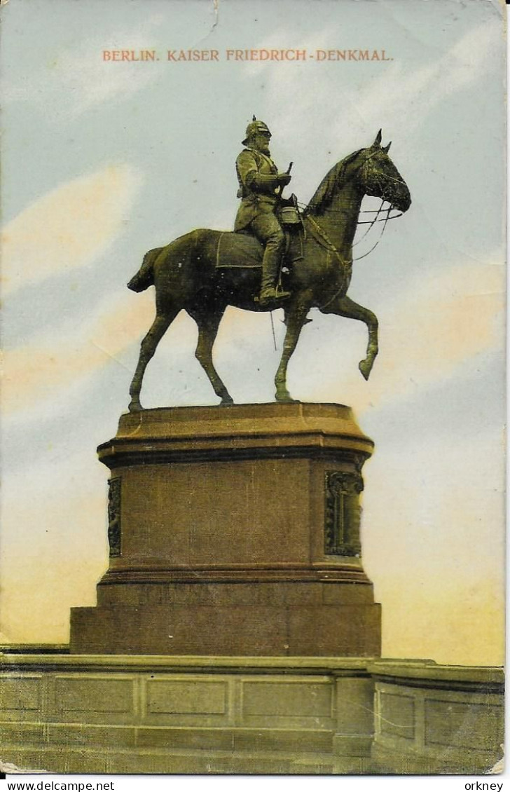 Duitsland Berlin Kaiser Friedrich Denkmal - Porte De Brandebourg