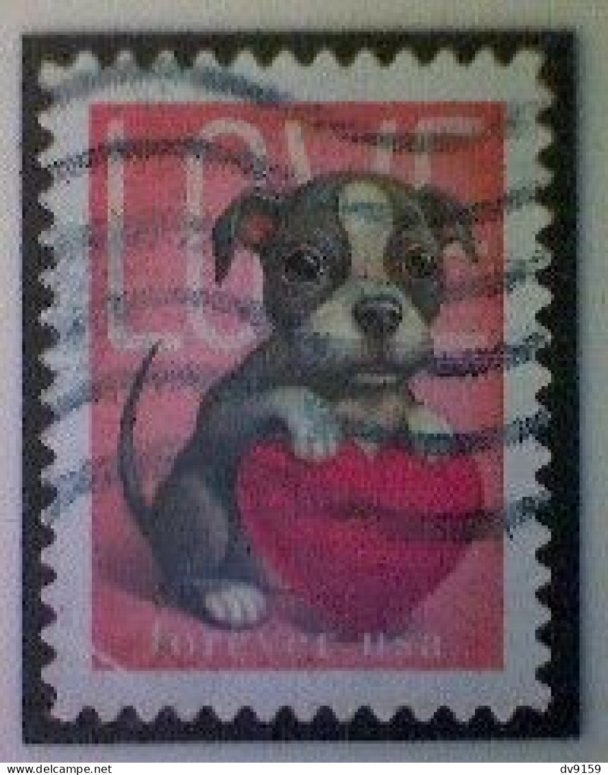 United States, Scott #5746, Used(o), 2023, Love Stamp: Puppy And Heart, (60¢) - Usados