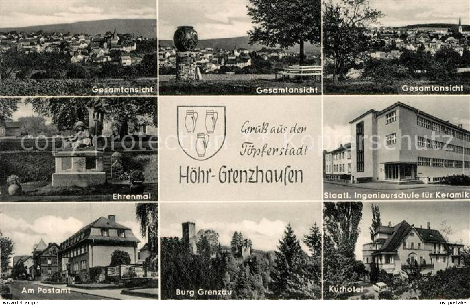 73154970 Hoehr-Grenzhausen Gesamtansichten Ehrenmal Staatl Ingenieurschule Posta - Höhr-Grenzhausen