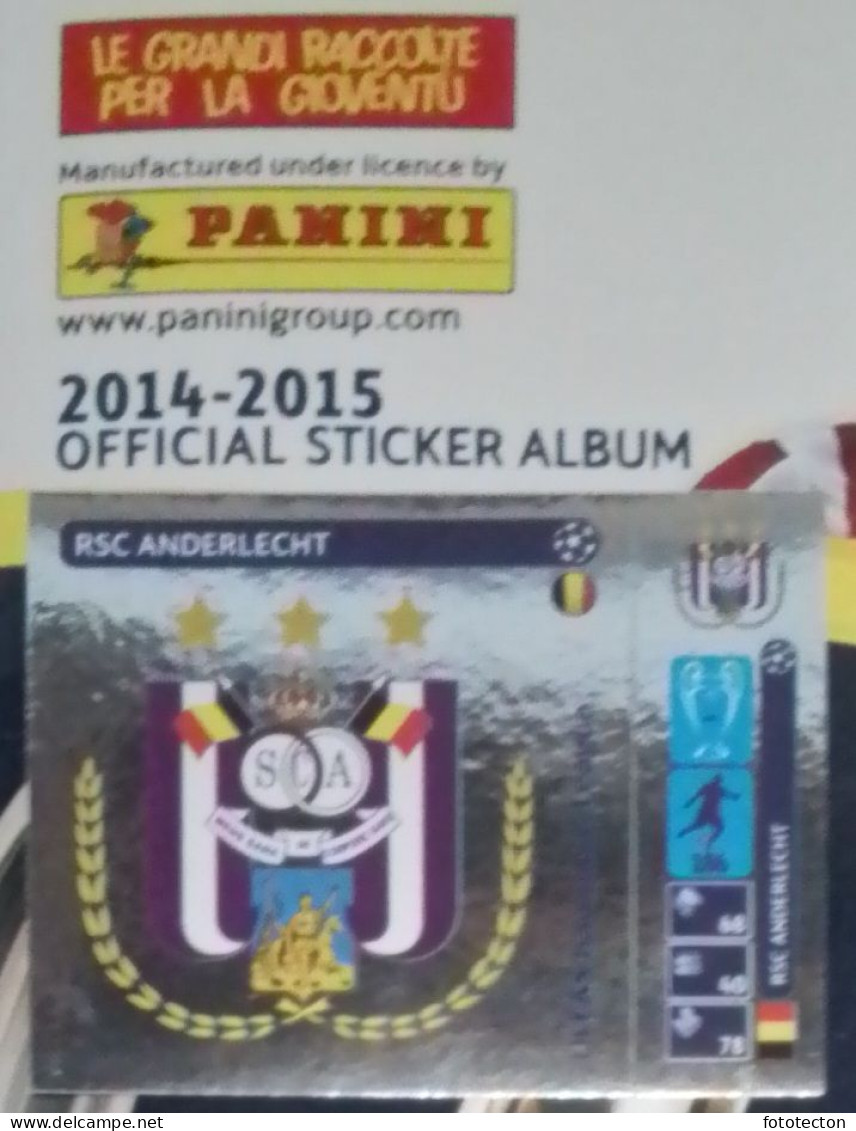 UEFA Champions League Panini - 2014 2015 - Sticker N 20 "Anderlecht" - Altri & Non Classificati