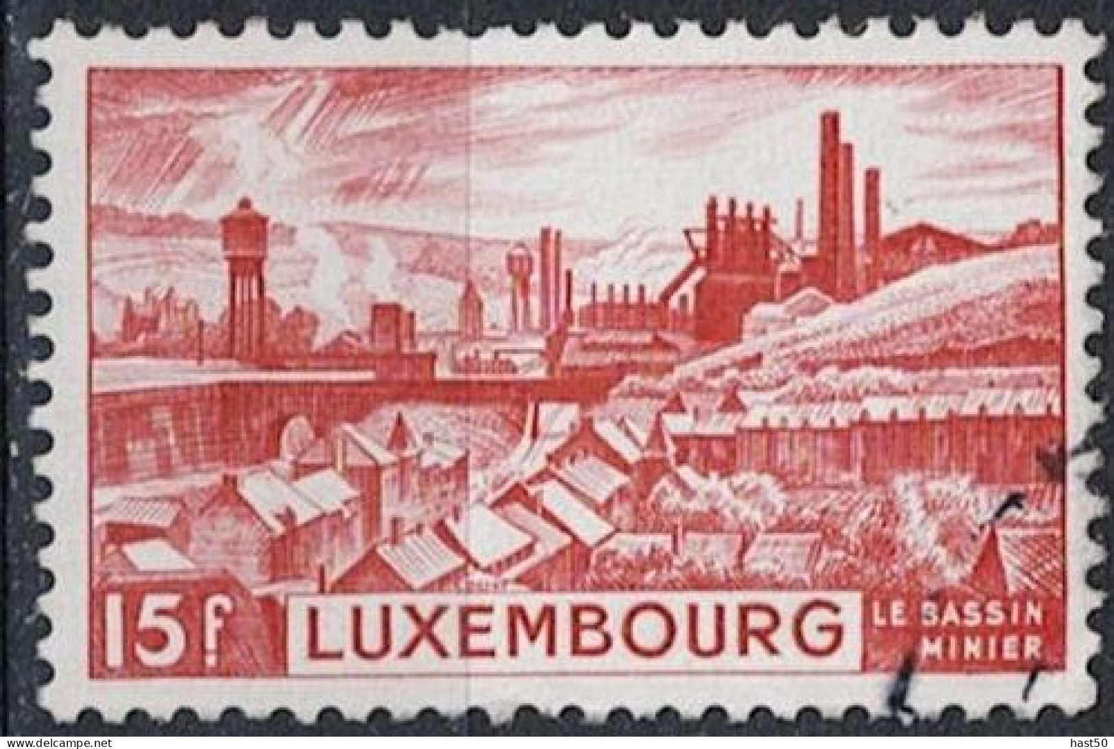 Luxemburg - Hochöfen Und Hüttenwerke Bei Esch An Der Alzettel (MiNr: 433) 1947 - Gest Used Obl - Usados