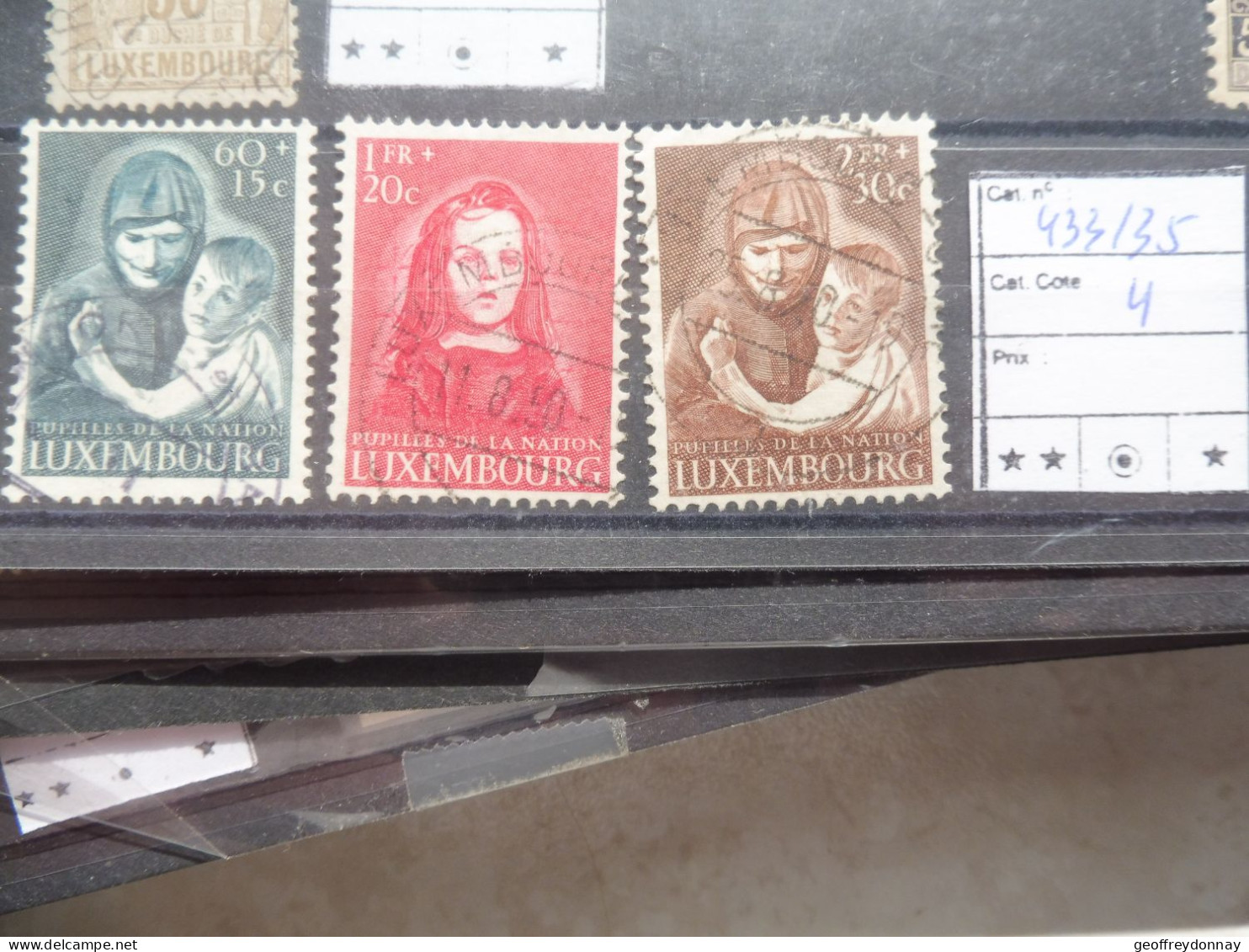 Luxembourg Luxemburg 433/435 Used Oblitéré Gestempelt Mh * Parfait Perfect - Gebruikt