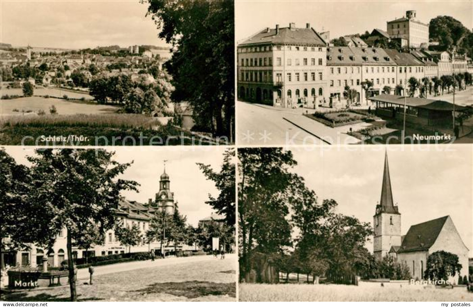 73154155 Schleiz Neumarkt Markt Bergkirche Schleiz - Schleiz