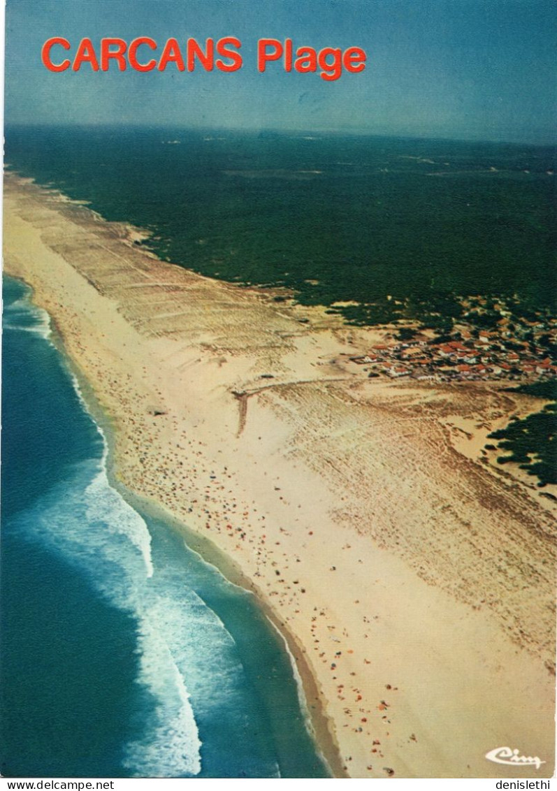 CARCANS-PLAGE - Vue Générale Aérienne De Son Immense Plage De Sable Fin - Carcans