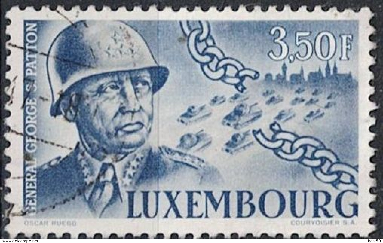 Luxemburg - General Patton (MiNr: 424) 1947 - Gest Used Obl - Gebruikt