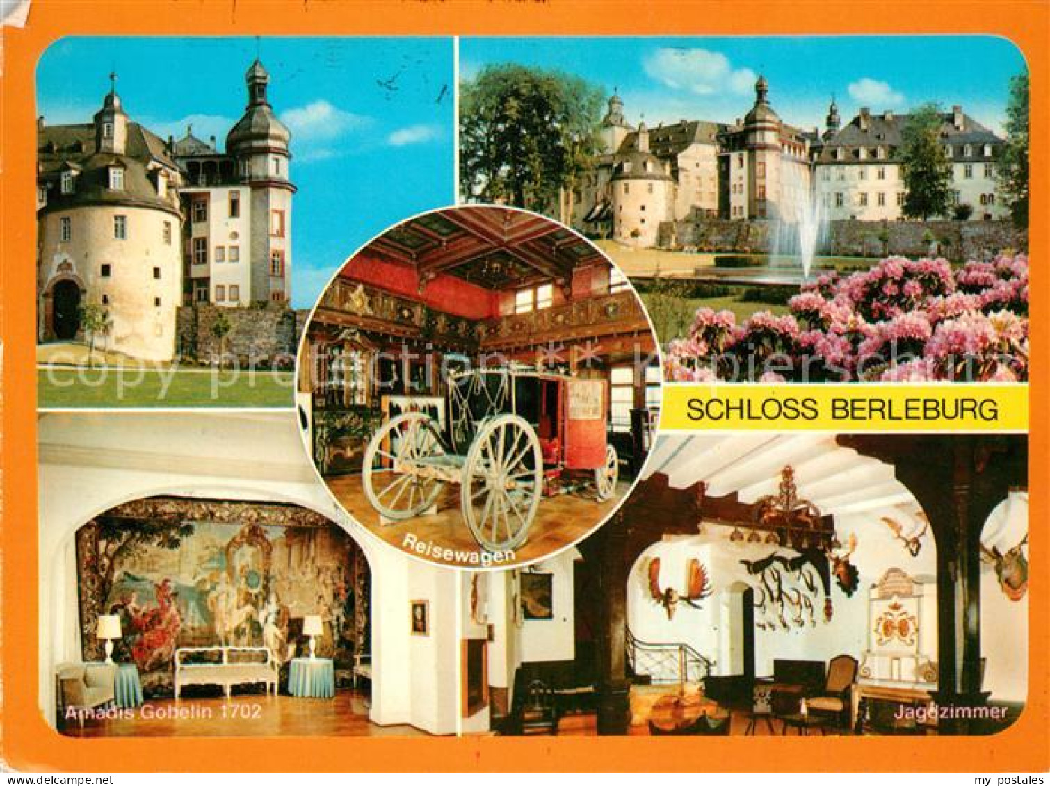 73152801 Berleburg Bad Schloss Reisewagen Amadis Gobelin Jagdzimmer  Berleburg B - Bad Berleburg