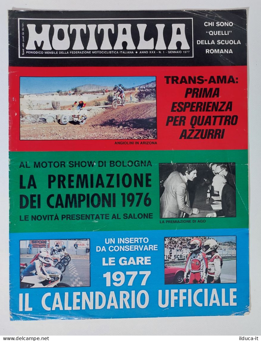 37839 MOTITALIA 1977 A. XXX N. 1 - Federazione Motociclistica Italiana - Motores