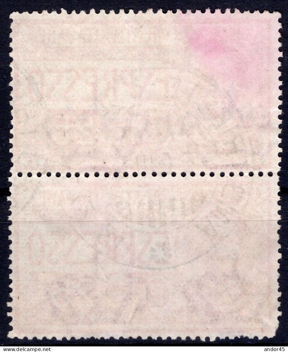 COPPIA DEL C.25 ROSSO DELLA SERIE "EFFIGIE DI VITTORIO EMANUELE III" SASS.1 USATO CON OTTIMA CENTRATURA - Express Mail