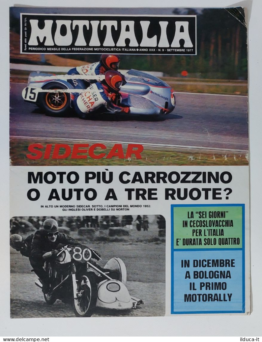 37844 MOTITALIA 1977 A. XXX N. 9 - Federazione Motociclistica Italiana - Moteurs