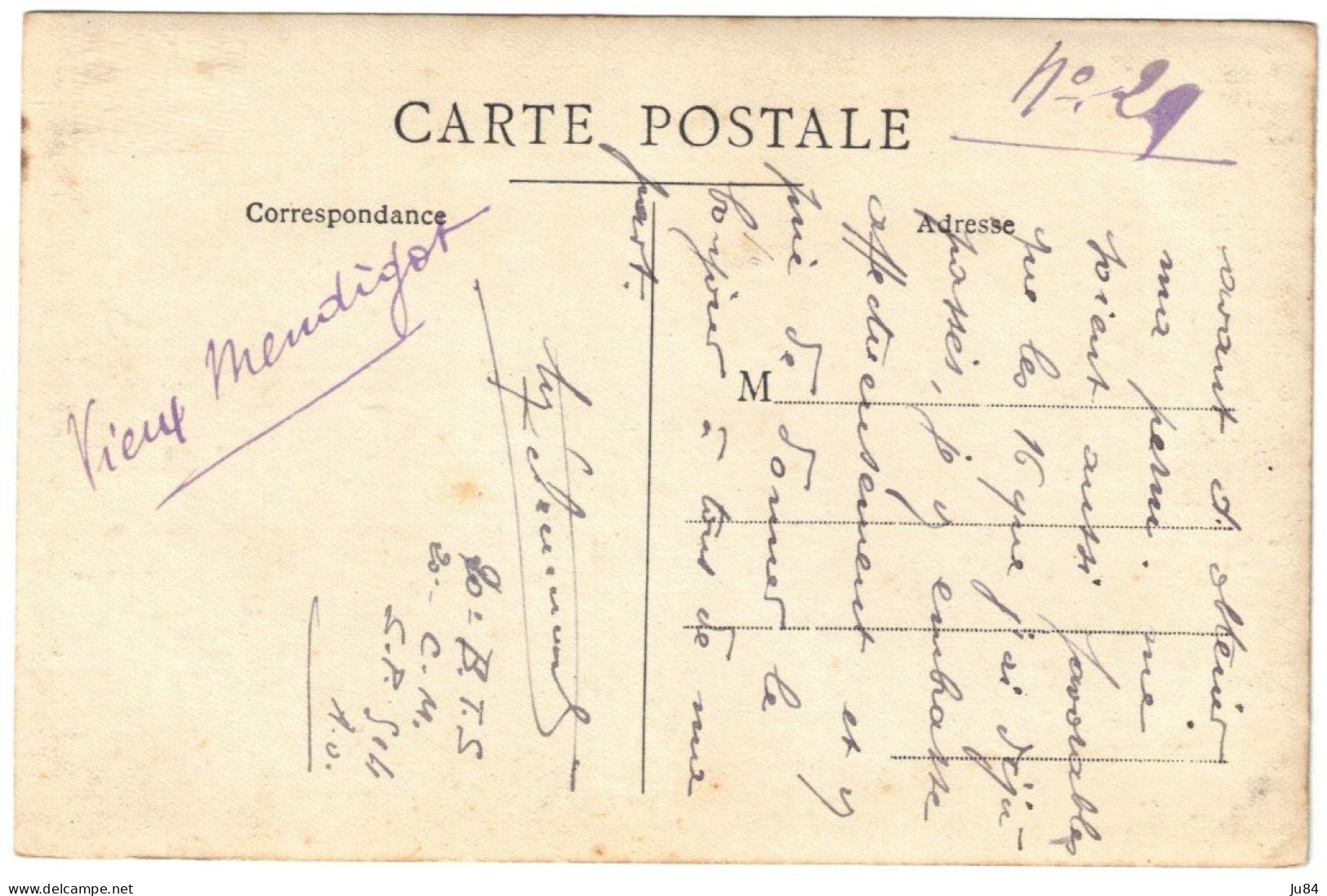 Grèce - Salonique - Macédoine - Vieux Mendiant - Carte Postale Photo - Correspondance Au Dos - Militaire - Lettres & Documents