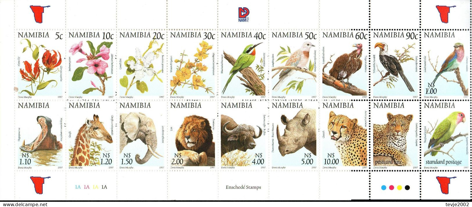 Namibia 1997 - Markenheftchen Booklet Mi.Nr. 876 - 893 - Postfrisch MNH - Flora Fauna - Namibia (1990- ...)