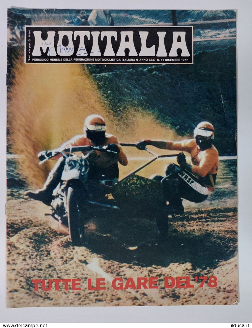 37851 MOTITALIA 1977 A. XXX N. 12 - Federazione Motociclistica Italiana - Engines