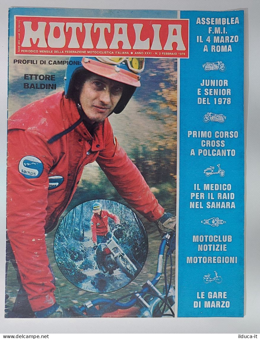 37858 MOTITALIA 1978 A. XXXI N. 2 - Federazione Motociclistica Italiana - Engines