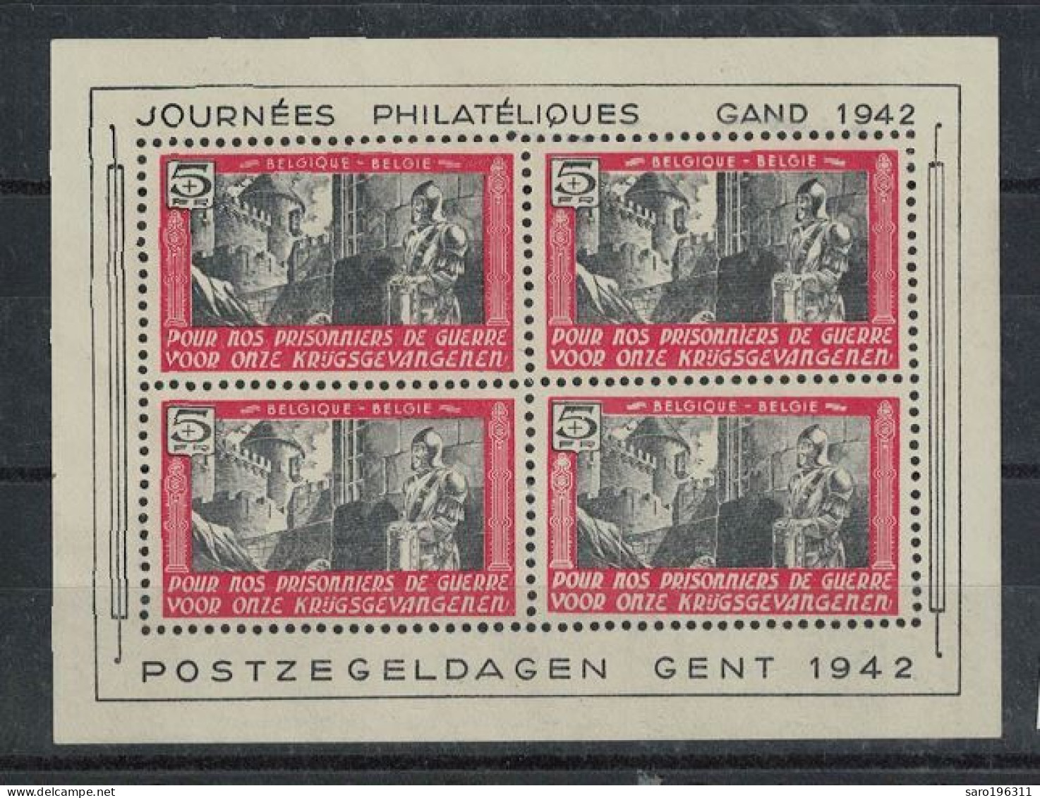 FEUILLET  JOURNEE PHILATELIQUE 1942  ** / MNH      à  4 ,80 - OC26/37 Etappengebied.