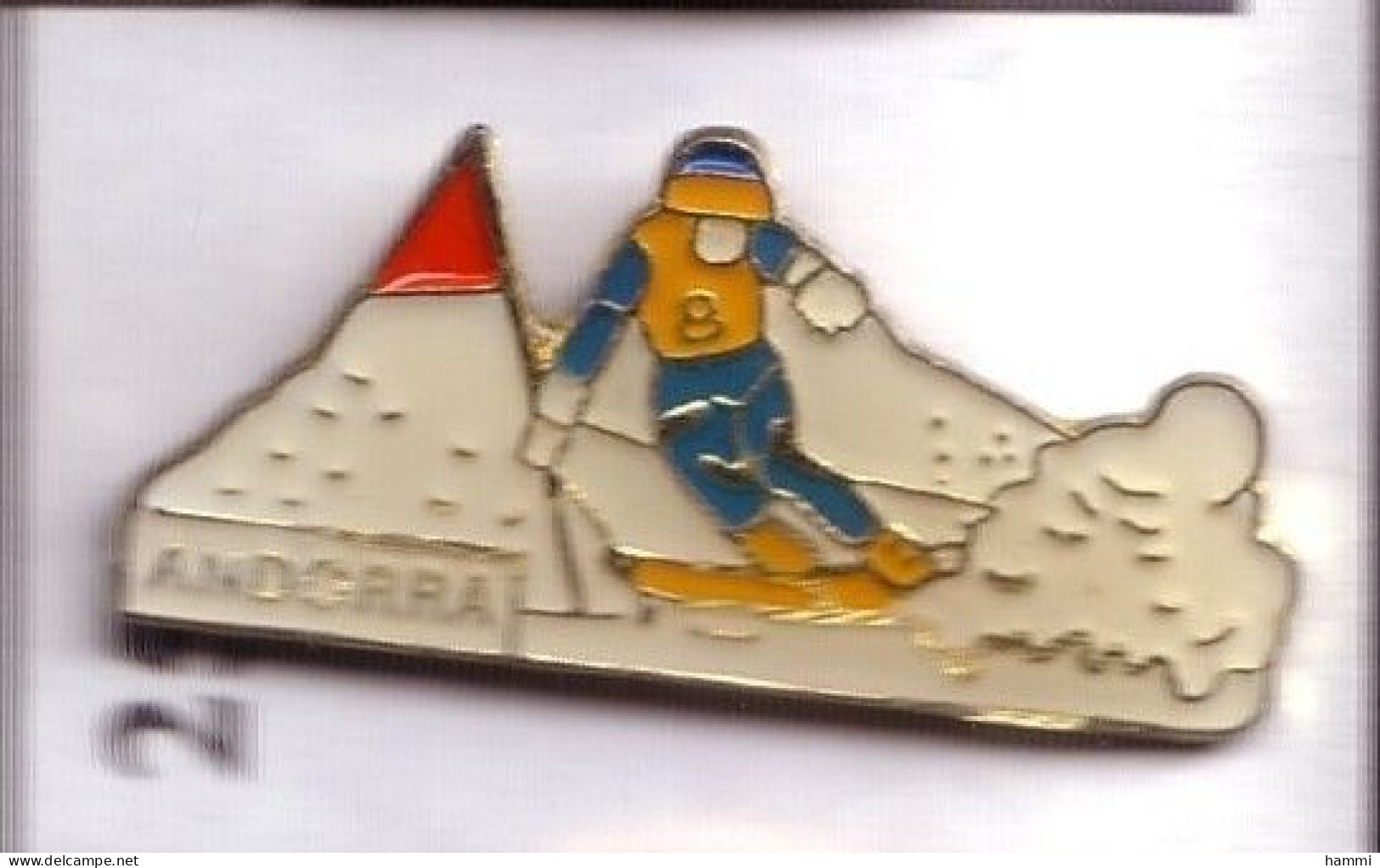 G252 Pin's Spain España Espagne Andorre Andorra Ski 4 Achat Immédiat - Sport Invernali