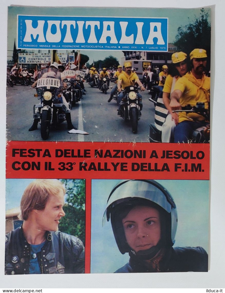 37866 MOTITALIA 1978 A. XXXI N. 7 - Federazione Motociclistica Italiana - Engines