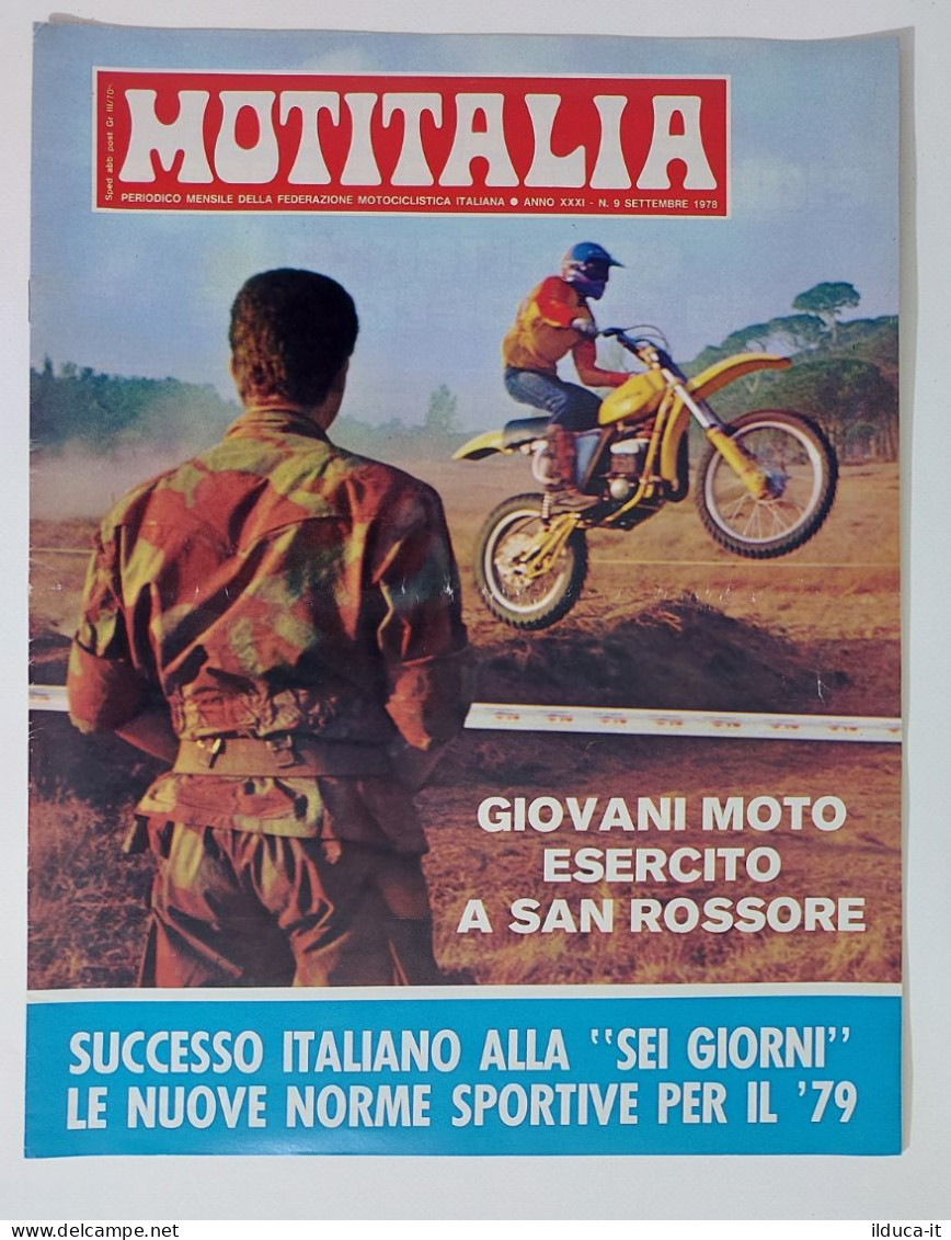 37868 MOTITALIA 1978 A. XXXI N. 9 - Federazione Motociclistica Italiana - Motores