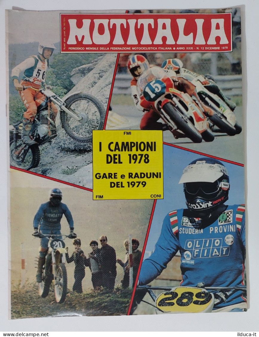 37873 MOTITALIA 1978 A. XXXI N. 12 - Federazione Motociclistica Italiana - Engines