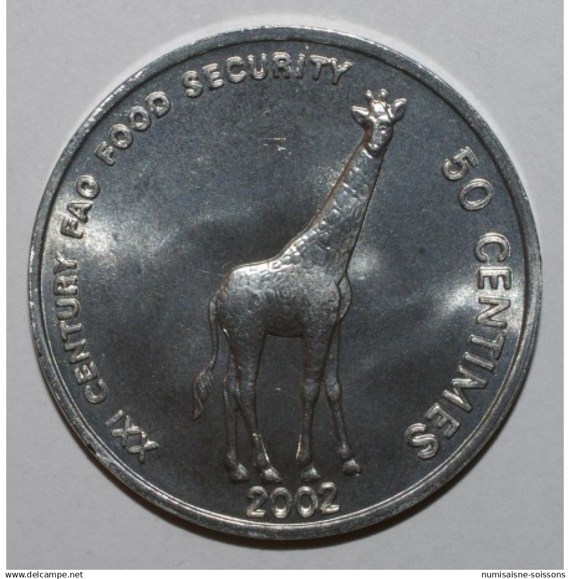 CONGO - KM 78 - 50 CENTIMES 2002 - Girafe - SPL - Congo (República Democrática 1964-70)