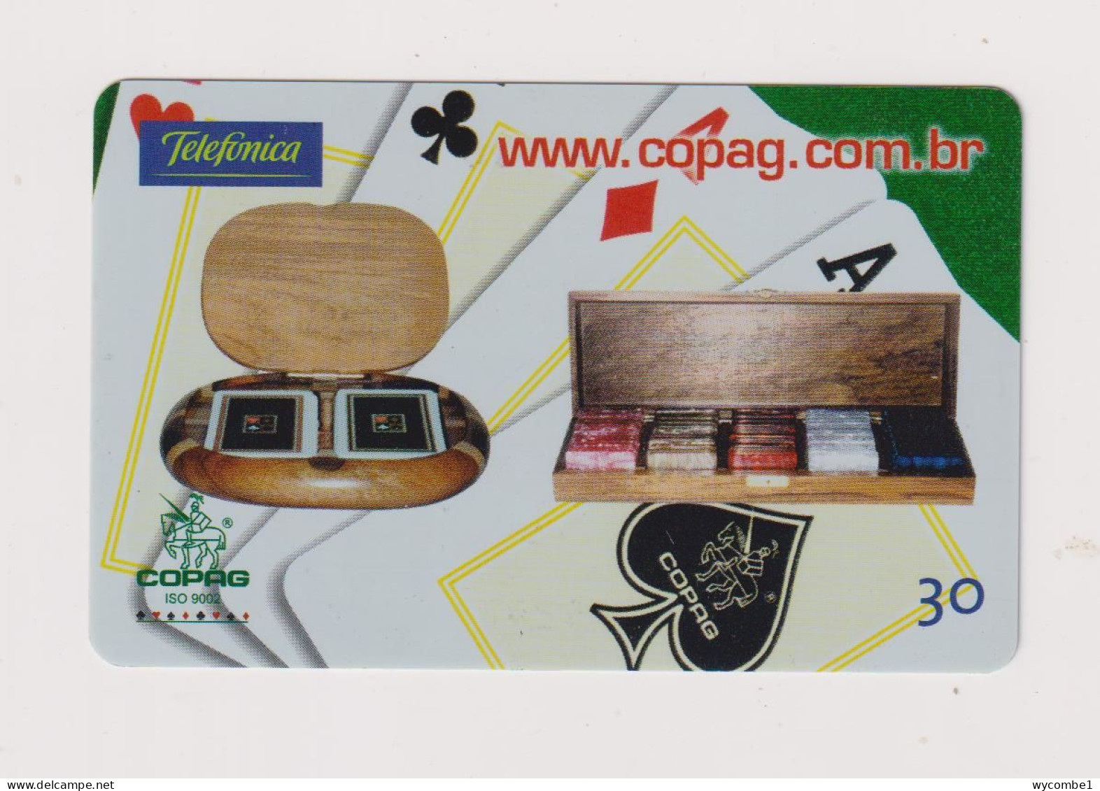 BRASIL -  Copag Inductive  Phonecard - Brasile