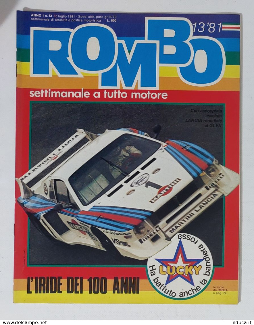 58959 ROMBO 1981 - A. 1 N. 13 - Lancia; Battistolli - Engines