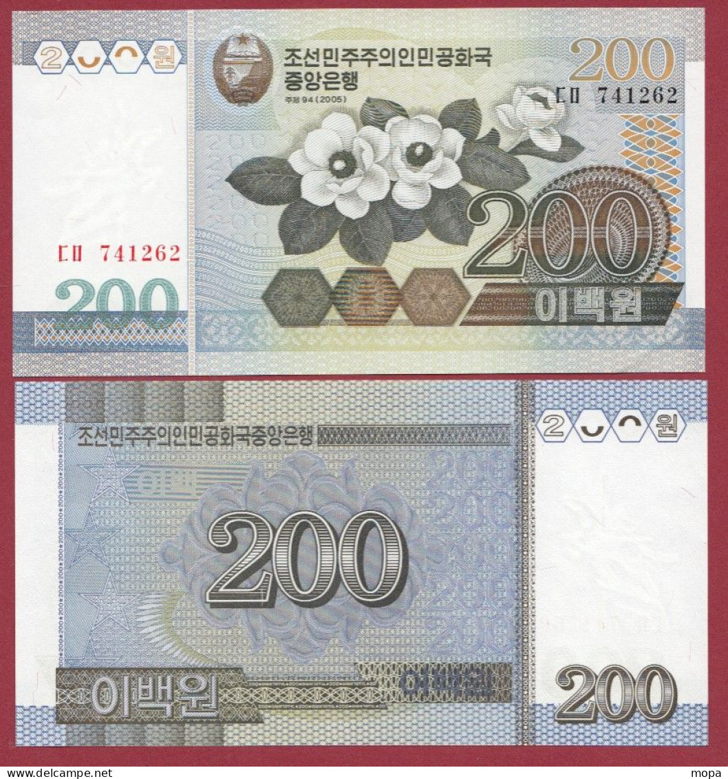 Corée Du Nord   --200 Won -2005---NEUF/UNC-- (182) - Korea (Nord-)