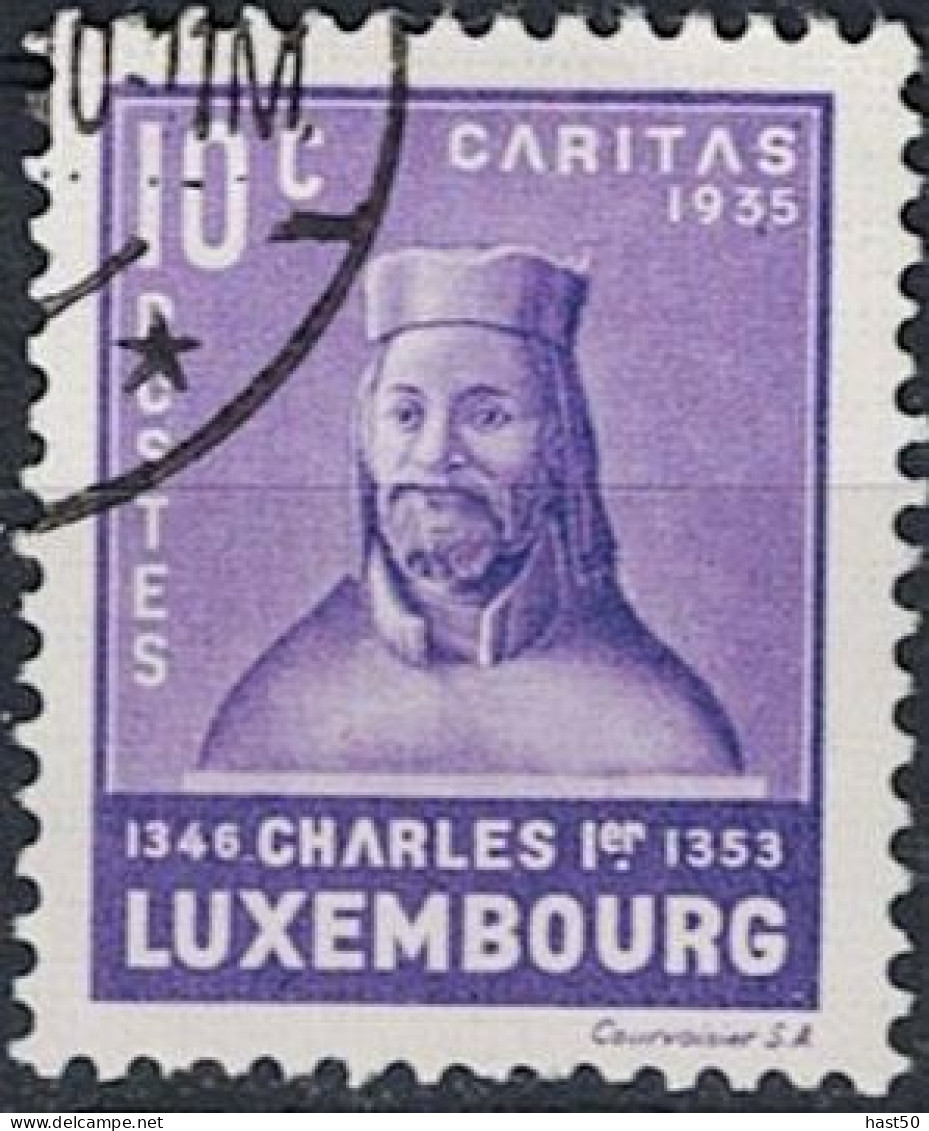 Luxemburg - Graf Karl I. Von Luxemburg, König Von Böhmen + Als Karl IV. Kaiser Von DL (MiNr: 284) 1935 - Gest Used Obl - Used Stamps