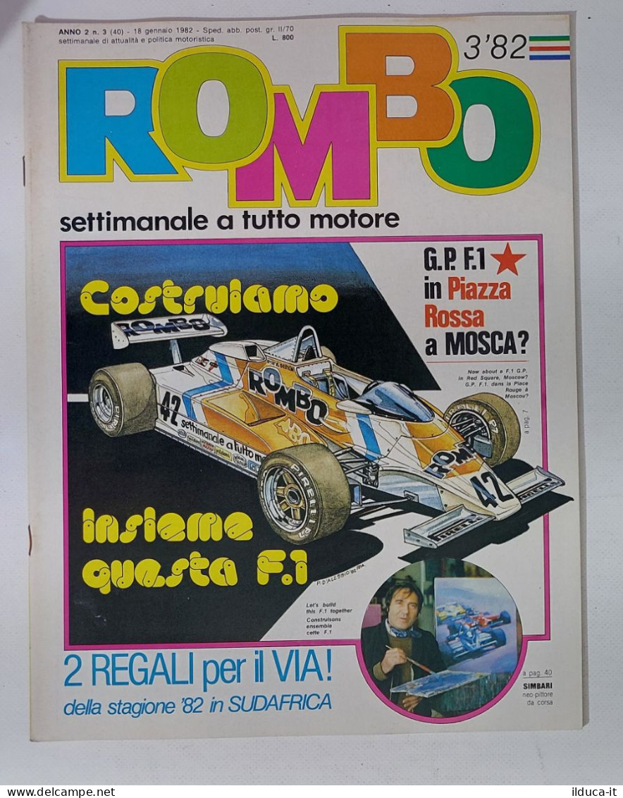 58988 ROMBO 1982 - A. 2 N. 3 - Ecclestone; Gp Mosca?; Renault - Motoren