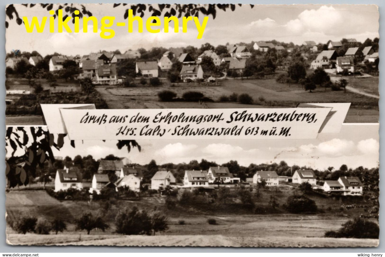 Schömberg Schwarzenberg - S/w Mehrbildkarte - Schömberg