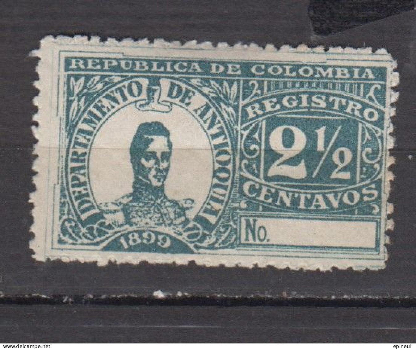 COLOMBIE ANTIAQUIA 1896 TIMBRES POUR LR * YT N° 3 - Colombia