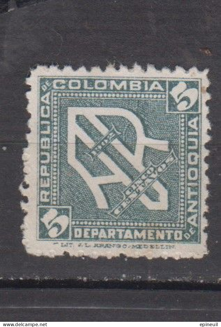 COLOMBIE ANTIAQUIA 1902 TIMBRES POUR LR * YT N° 5 - Colombia