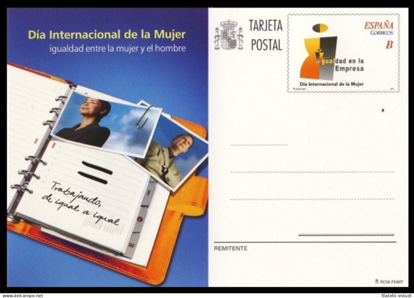 España Spain Entero Postal ( Tarjeta ) 187 2011 Día Internacional De La Mujer - Other & Unclassified