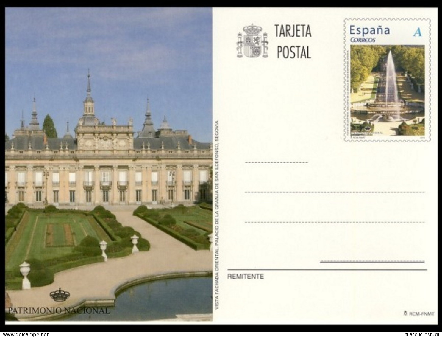 España Spain Entero Postal ( Tarjeta ) 185 2010 Patrimonio Fuente Anfítrite Gr - Other & Unclassified
