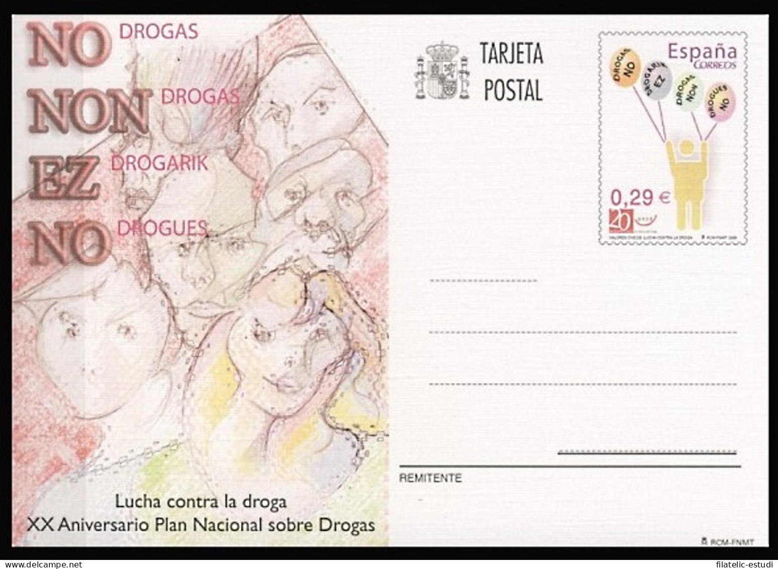 España Spain Entero Postal ( Tarjeta ) 175 2006 XX Aniversario Plan Nacional D - Sonstige & Ohne Zuordnung