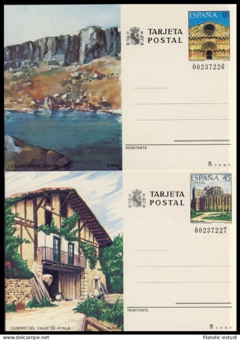 España Spain Entero Postal ( Tarjeta ) 147/48 1989 Turismo Soria Álava - Sonstige & Ohne Zuordnung