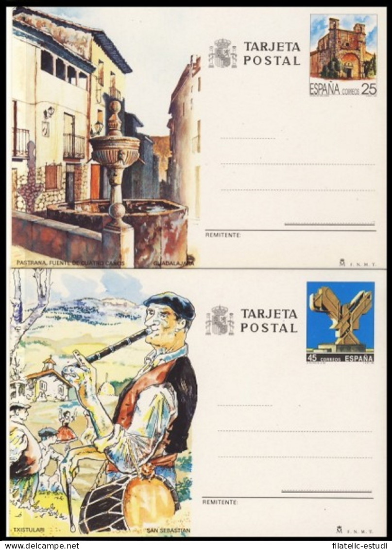 España Spain Entero Postal ( Tarjeta ) 151/52 1991 Guadalajara San Sebastián M - Sonstige & Ohne Zuordnung