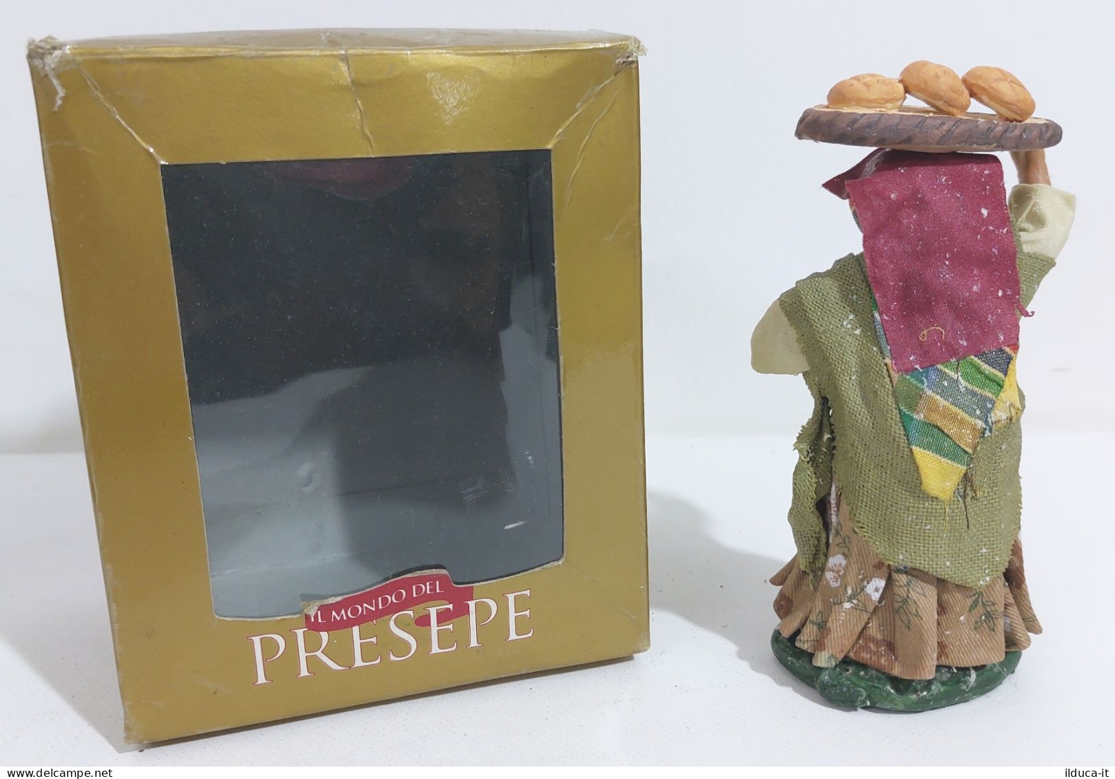 57629 Pastorello Mondo Del Presepe De Agostini - Venditrice Pane - H. 13 Cm - Nacimientos - Pesebres