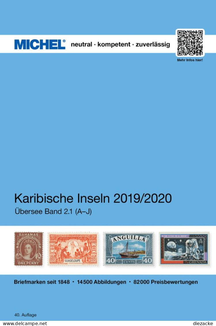 Michel Katalog Karibische Inseln 2019/2020 A-J (ÜK 2/1) PORTOFREI!! Neu - Sonstige & Ohne Zuordnung