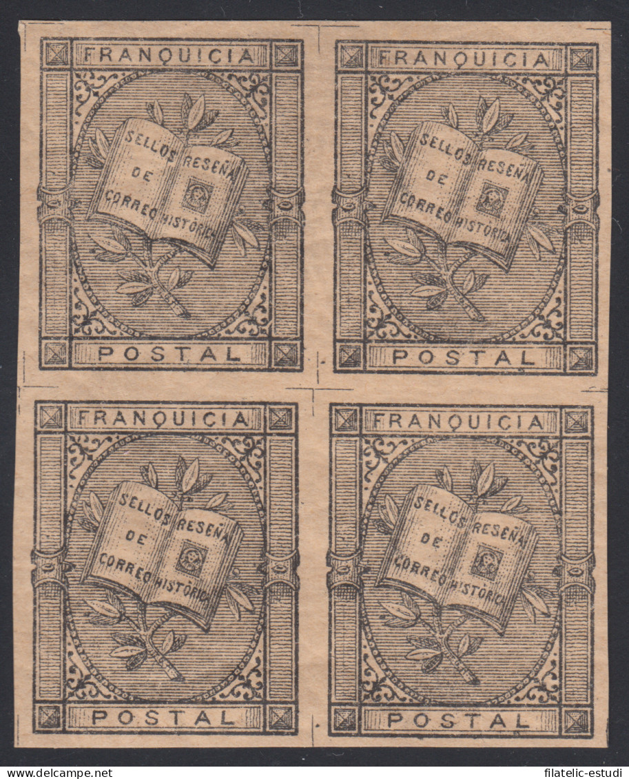 España Spain Franquicias 7 1881 Bl.4 Fernandez Duro Escasa - Postage Free