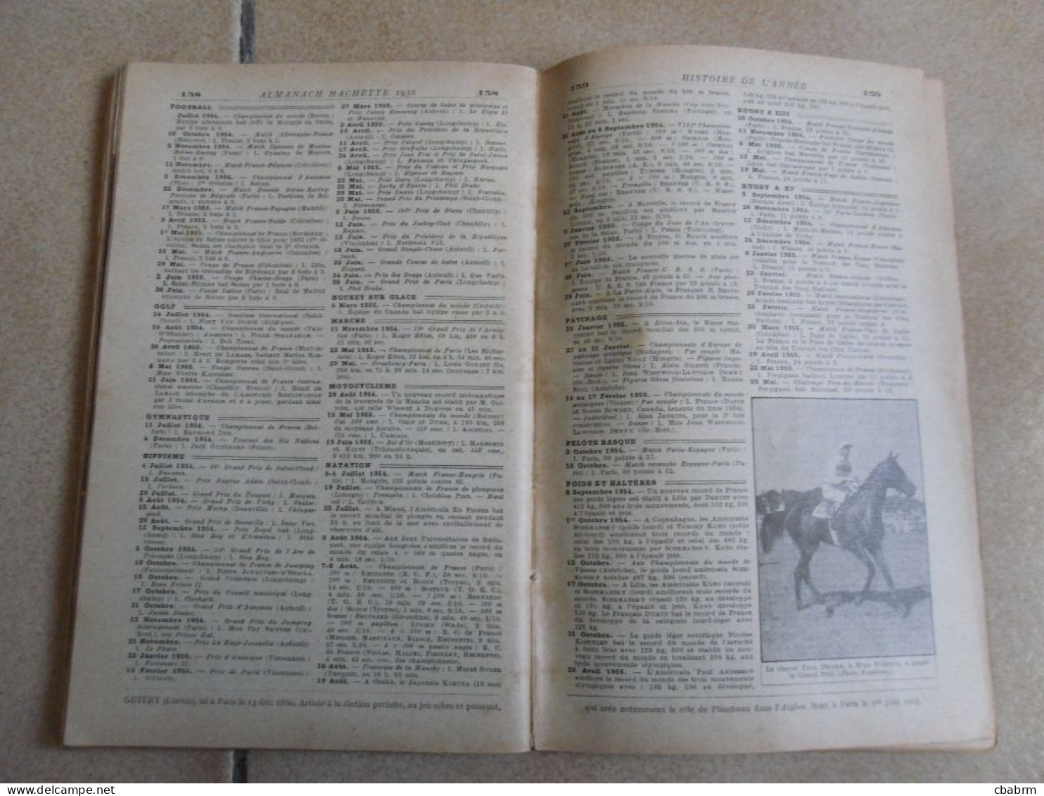 ALMANACH HACHETTE 1956 - petite encyclopedie populaire de la vie pratique
